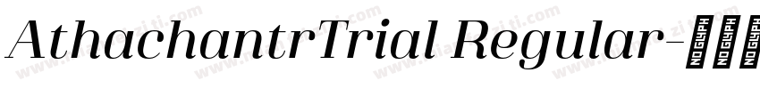 AthachantrTrial Regular字体转换